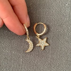 ALTAR’D STATE MOON & STAR EARRINGS